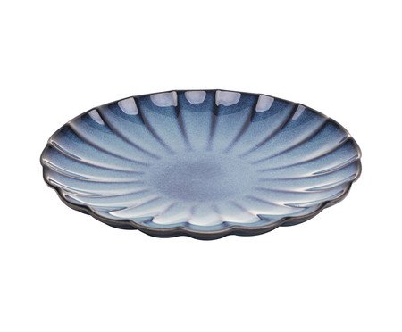 Prato para Sobremesa Scallop Azul | Westwing