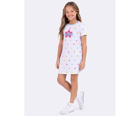 Camisola Manga Curta Infantil Poás Color Branco | Westwing