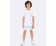 Pijama Manga Curta Masculino Infantil Verde e Branco Branco, white | WestwingNow