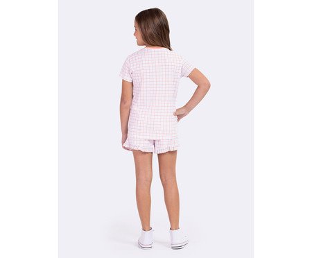 Pijama Manga Curta Infantil Summer Branco | Westwing