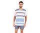 Pijama Manga Curta Masculino Cinza e Azul Branco, white | WestwingNow