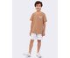 Pijama Manga Curta Masculino Infantil Feelings Marrom, brown | WestwingNow