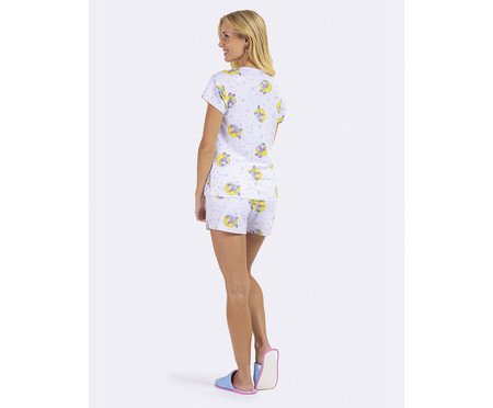 Pijama Manga Curta Turma da Bia Dreams Branco | Westwing