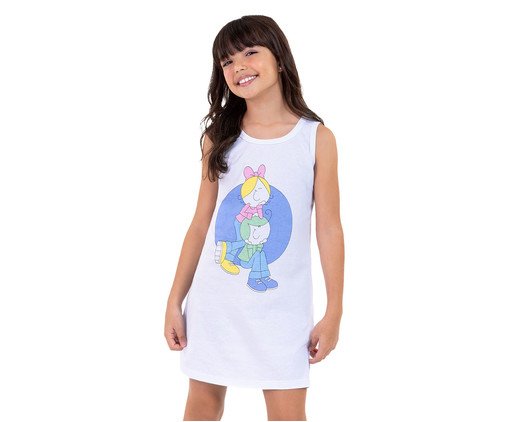 Camisola Regata Infantil Turma da Bia Bem Estar Branco, white | WestwingNow