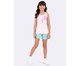 Pijama Regata Infantil Ties Rosa, pink | WestwingNow