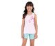 Pijama Regata Infantil Ties Rosa, pink | WestwingNow