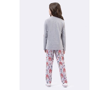 Pijama Manga Longa Infantil Circus Mescla | Westwing