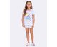 Pijama Manga Curta Manga Curta Infantil Turma da Bia Bem Estar Branco, white | WestwingNow