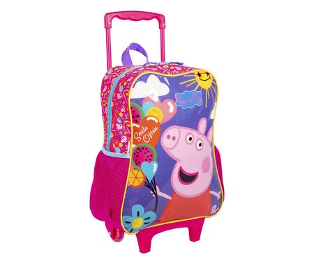 Mochila de Rodinhas G Peppa M Colorido | Westwing