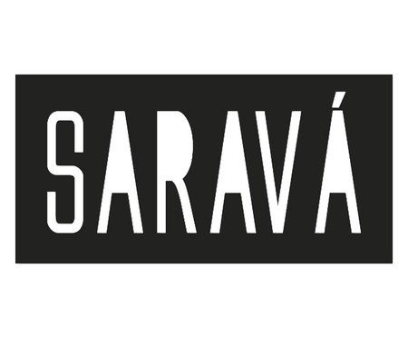 Placa de Madeira Saravá - Preta | Westwing