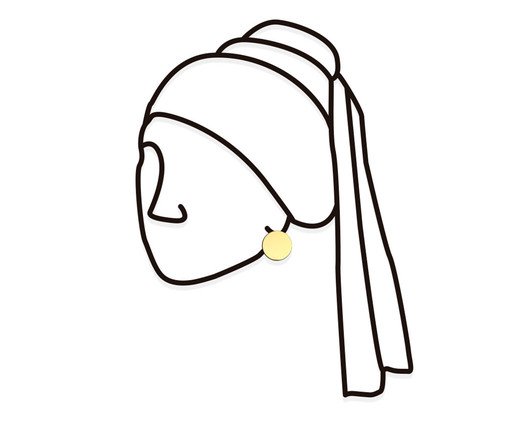 Placa de Madeira Parede A Menina - Preta, Preto | WestwingNow