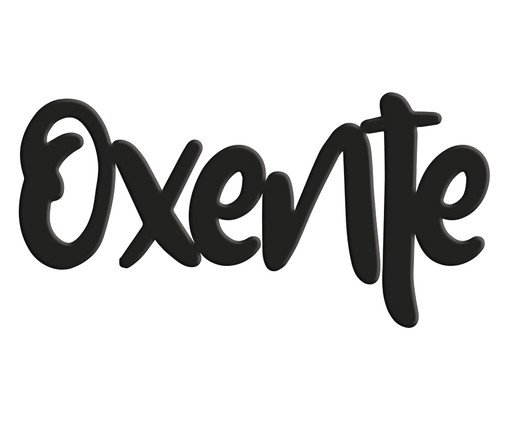 Placa de Madeira Lettering Gírias Oxente - Preta, Preto | WestwingNow