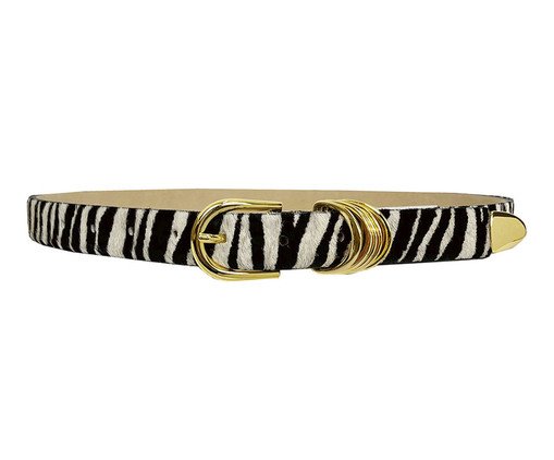 Cinto Fino Passantes E Ponteira Zebra, multicolor | WestwingNow