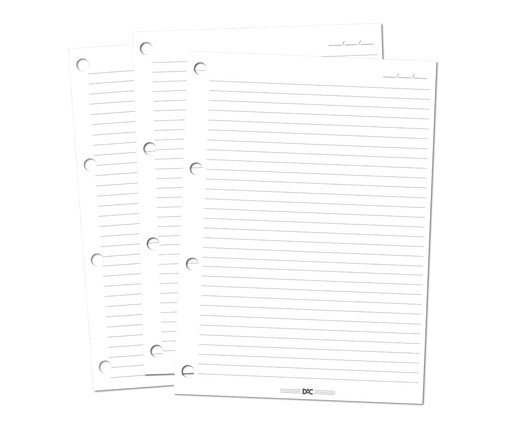 Refil de Folhas para Fichário Universitário - (56g), white | WestwingNow