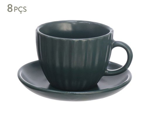 Jogo de Xícara para Chá Bella Verde, multicolor | WestwingNow