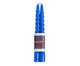 Jogo de Velas Espiral Azul Royal, multicolor | WestwingNow