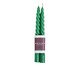 Jogo de Velas Espiral Verde Escuro, multicolor | WestwingNow