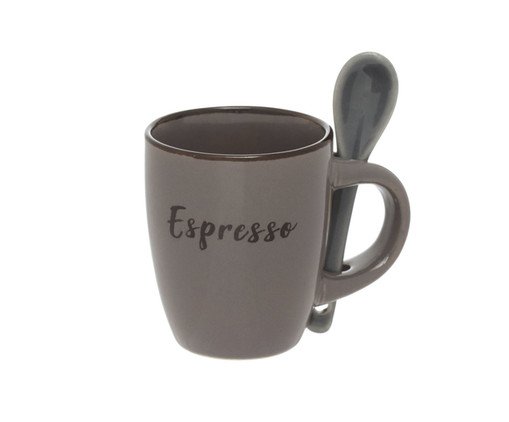 Caneca Colher Rustic Mr, beige | WestwingNow