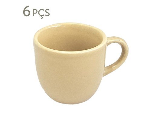 Jogo de Xícaras para Café Medi Amarelo, yellow | WestwingNow