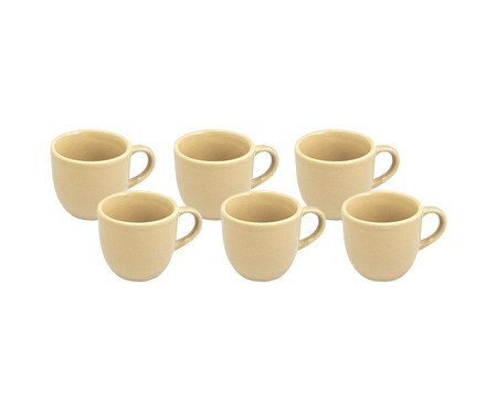 Jogo de Xícaras para Café Medi Amarelo | Westwing
