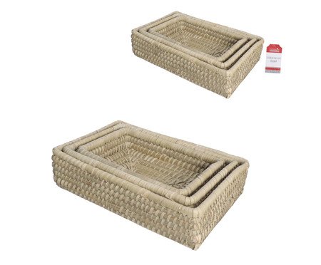 Jogo de Cestos Retangular Palmar | Westwing