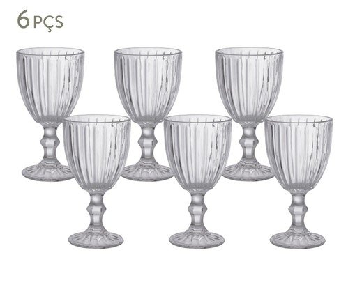 Jogo de Taças para Vinho Meli Transparente, transparent | WestwingNow