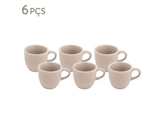 Jogo de Xícaras para Café Medi Bege, beige | WestwingNow