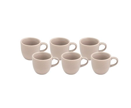 Jogo de Xícaras para Café Medi Bege | Westwing