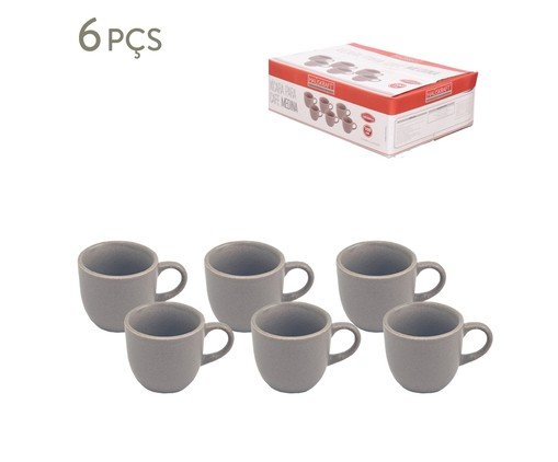 Jogo de Xícaras para Café Medi Marrom, brown | WestwingNow