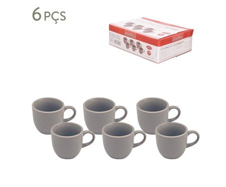 Jogo de Xícaras para Café Medi Marrom | Westwing