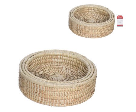Jogo de Cestos Redondo Palmar | Westwing
