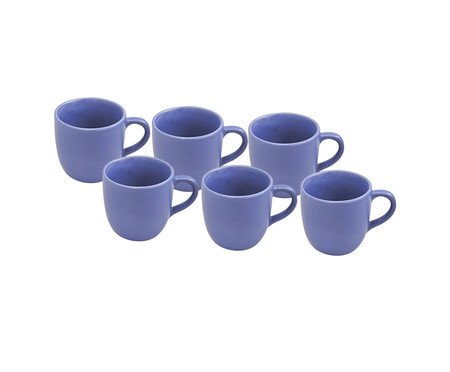 Jogo de Xícaras para Café Medi Azul | Westwing