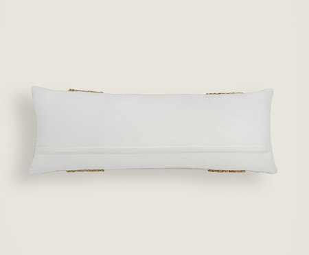 Capa de Almofada Algodão com Juta Trançada Off-White | Westwing