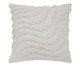 Capa de Almofada Algodão Ondas Tufting Off-White, Off White | WestwingNow