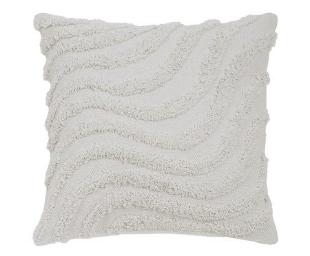 Capa de Almofada Algodão Ondas Tufting Off-White | Westwing