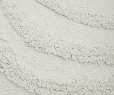 Capa de Almofada Algodão Ondas Tufting Off-White | Westwing