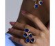 Anel Alzira Banho De Ouro Azul, gold | WestwingNow