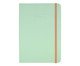 Caderneta Color Blocking Candy Verde Menta e Coral Miolo Liso, Verde | WestwingNow