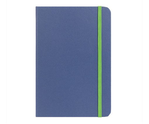 Caderneta Essenziale Azul Miolo Liso, Azul | WestwingNow