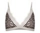 Sutiã Top Triângulo Em Tule - Estampa Oncinha Off White, multicolor | WestwingNow