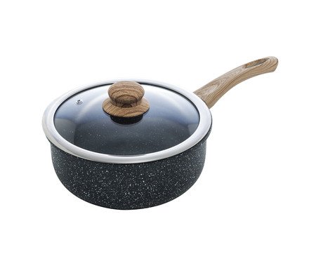 Panela de Indução com Revestimento Cerâmico Granilite Preta | Westwing