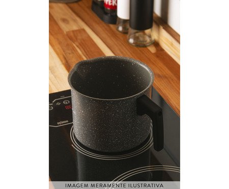 Leiteira de Indução com Revestimento Cerâmico Granilite Cinza | Westwing