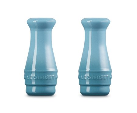 Jogo de Saleiro e Pimenteiro Azul Caribe - 110ml | Westwing