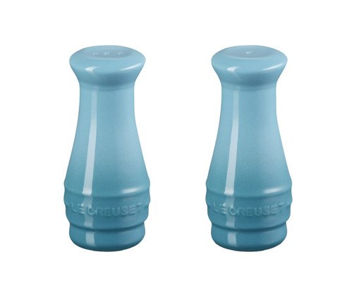 Jogo de Saleiro e Pimenteiro Azul Caribe - 110ml, Verde | WestwingNow