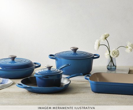 Frigideira Skillet Redonda Signature Azul Marseille - 26cm | Westwing