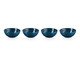 Jogo de Bowls Redondo Vancouver Deep Teal - 16cm, Azul | WestwingNow