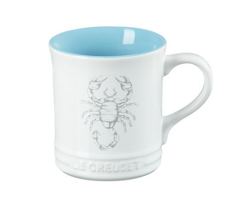 Caneca Seattle Zodíaco Escorpião White - 400ml, Branco | WestwingNow