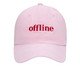 Boné Dad Hat Offline Rosa, Off White | WestwingNow