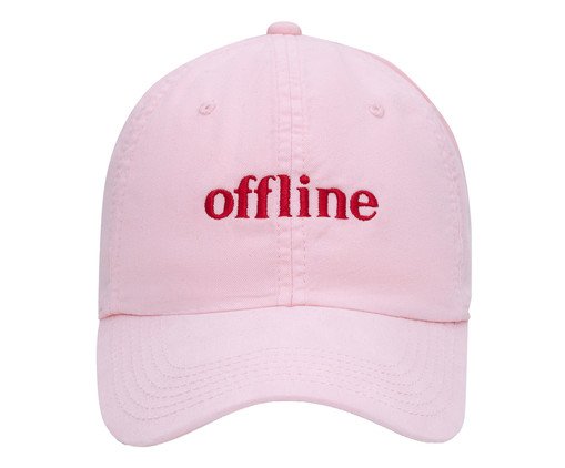 Boné Dad Hat Offline Rosa, Off White | WestwingNow