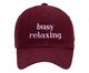Boné Dad Hat Busy Relaxing Bordô, Vermelho | WestwingNow